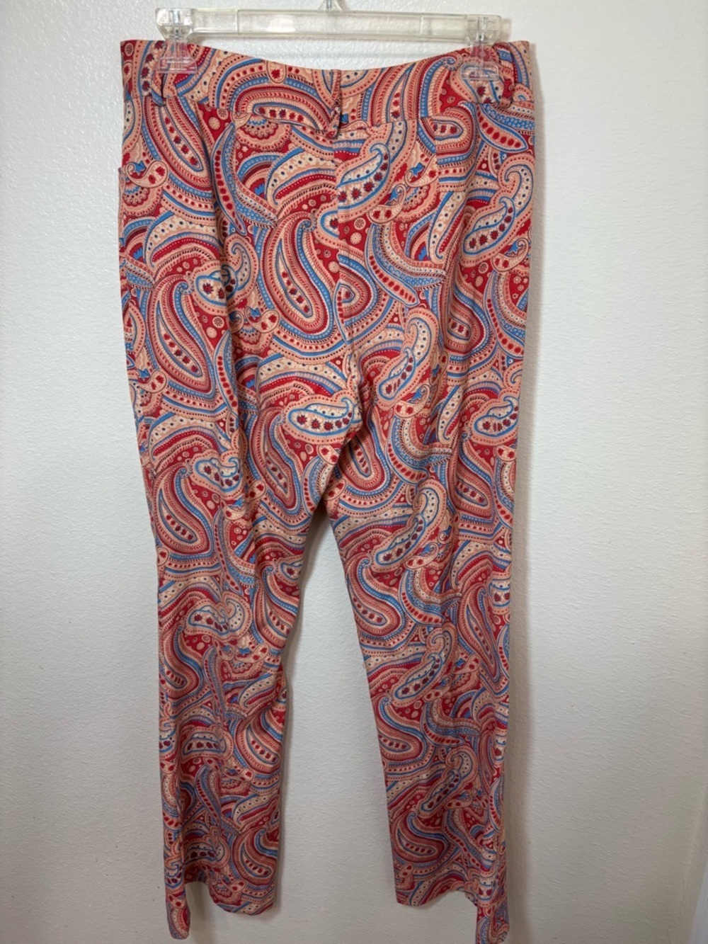 J. McLaughlin vintage Paisley 80s style Wide-Leg bold patterned pants - Picture 2 of 5